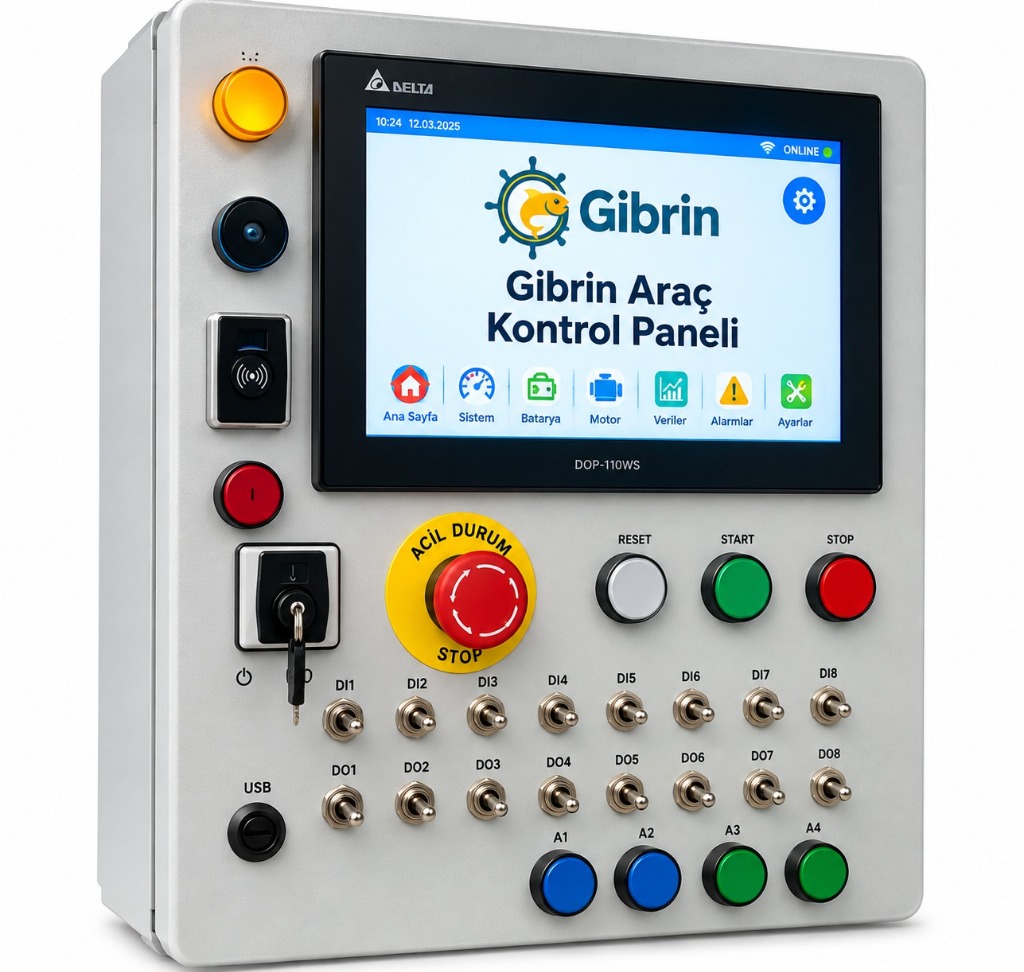 Gibrin eDrive SCADA Dokunmatik Panel